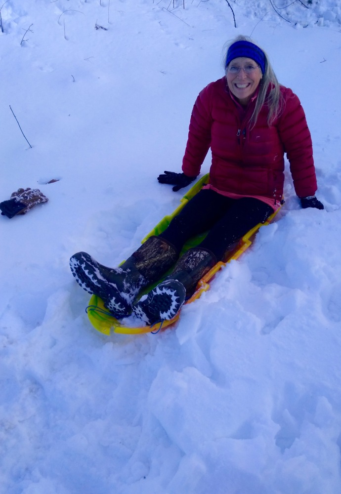 Sledding in Our Sixties